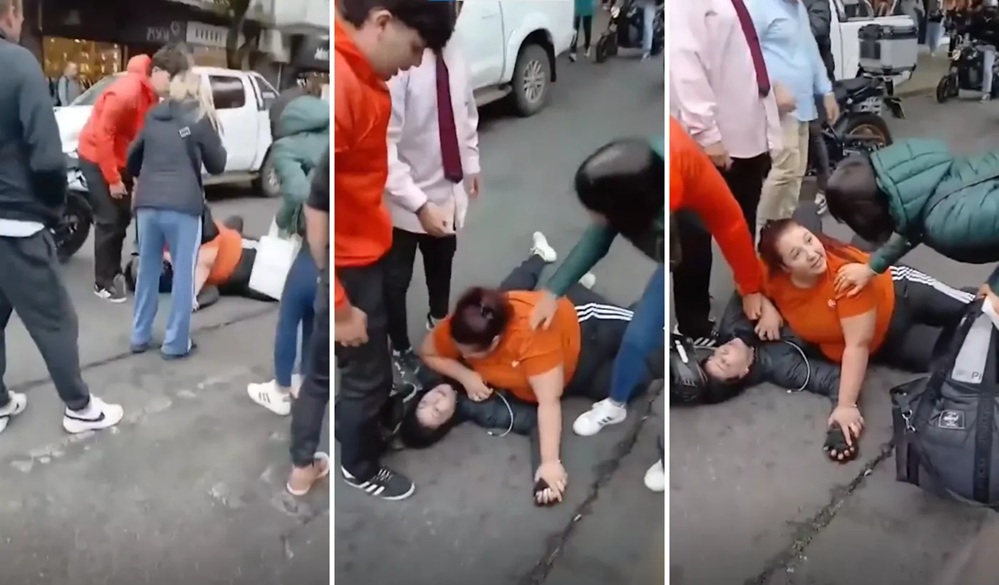 Dos mujeres se pelearon por una discusión de tránsito: “salí de arriba de ella, está violeta”